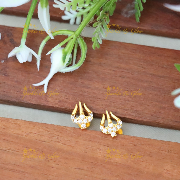 Elegant Gold Stud Earrings for Weddings & Festivals