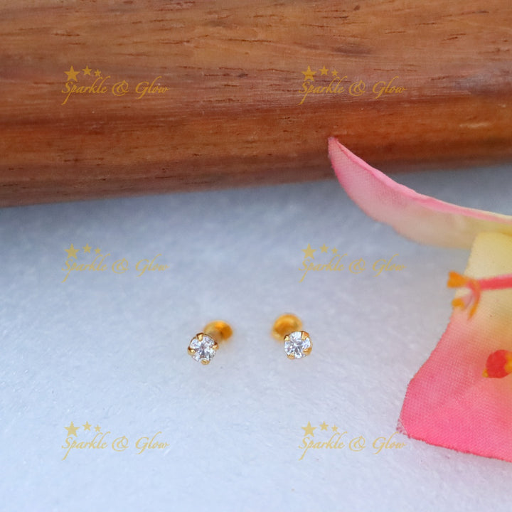 Dazzling Gold Stud Earrings for Festive Occasions