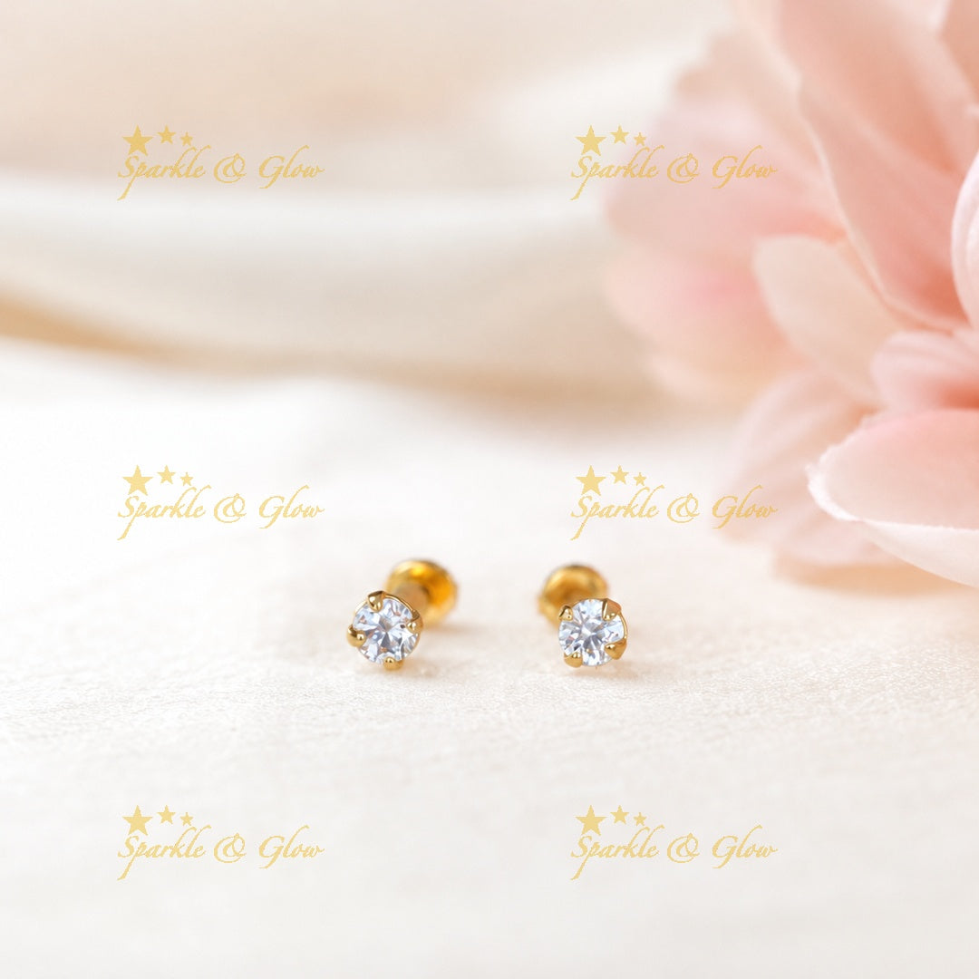 Dazzling Gold Stud Earrings for Festive Occasions