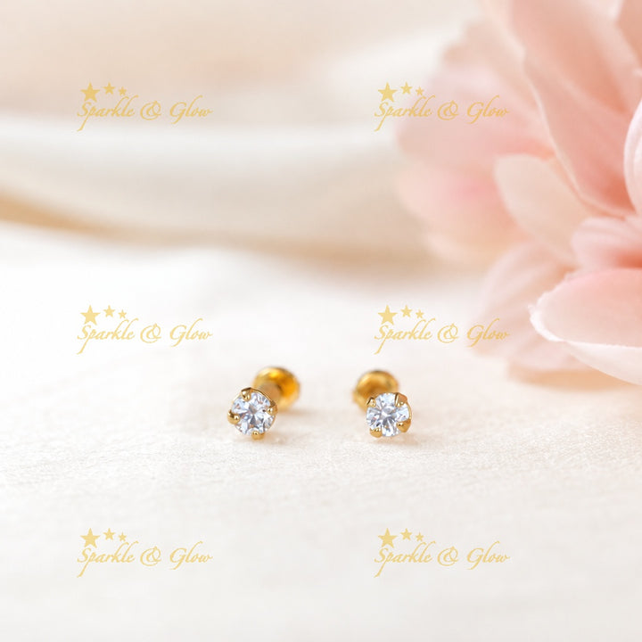 Dazzling Gold Stud Earrings for Festive Occasions
