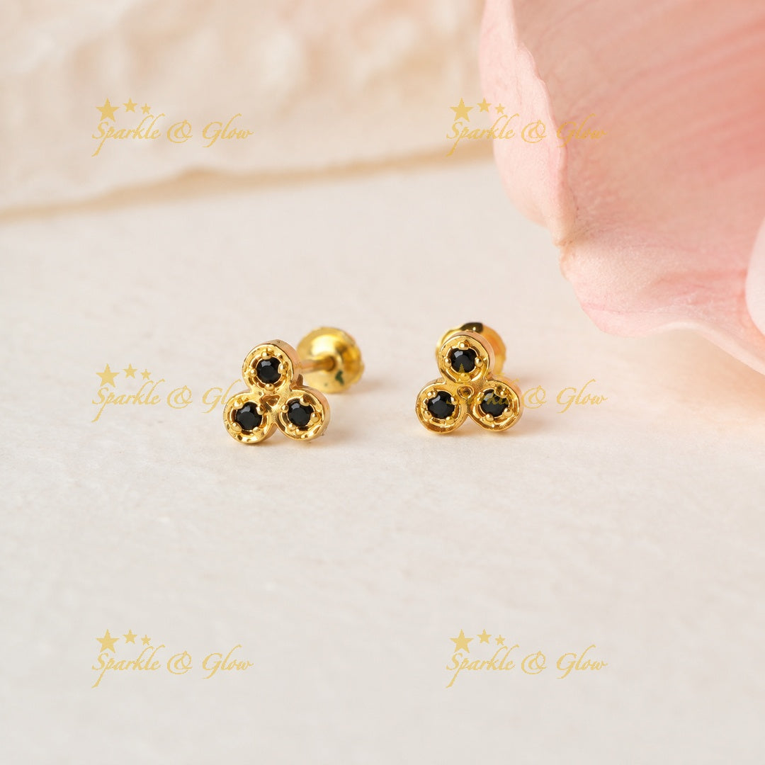 Kerala Gold Stud Earrings | Timeless Elegance Redefined