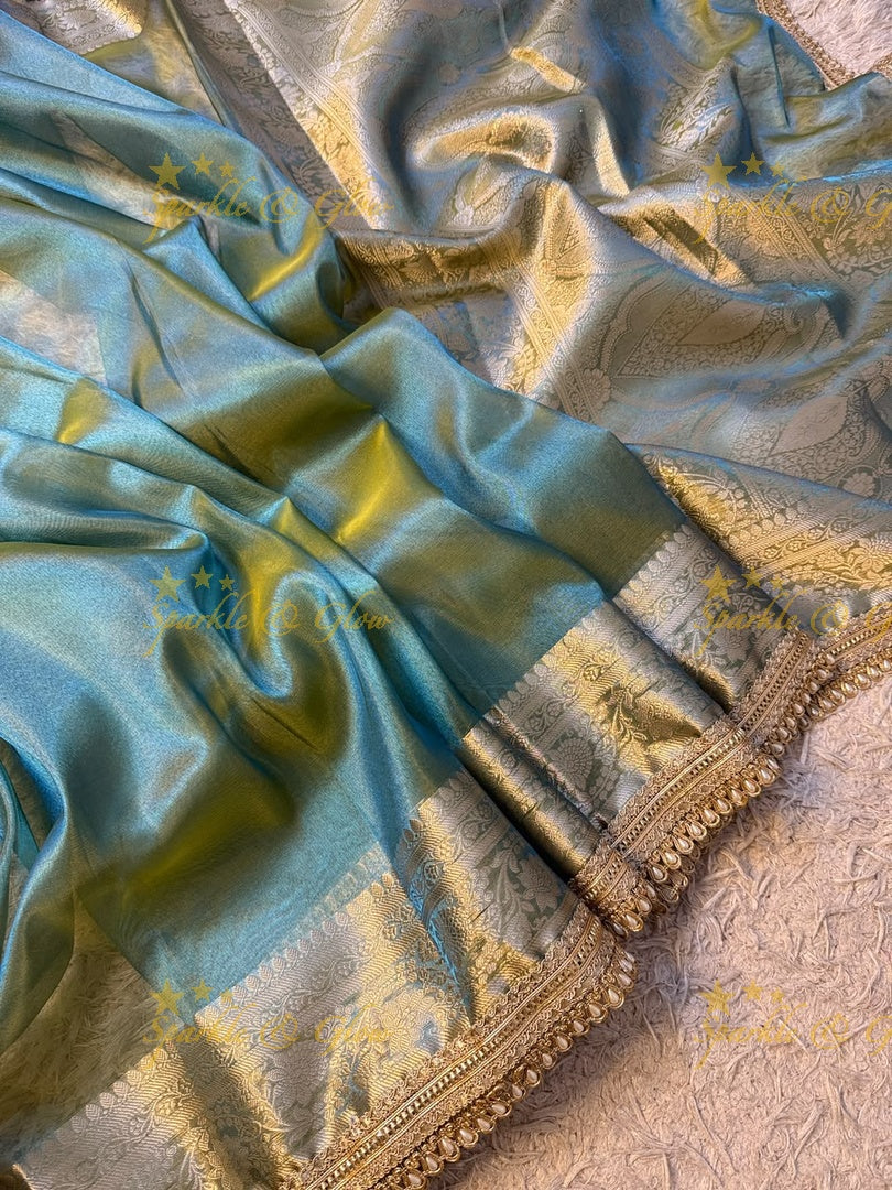 Exquisite Banarasi Tissue Zari Saree for Weddings