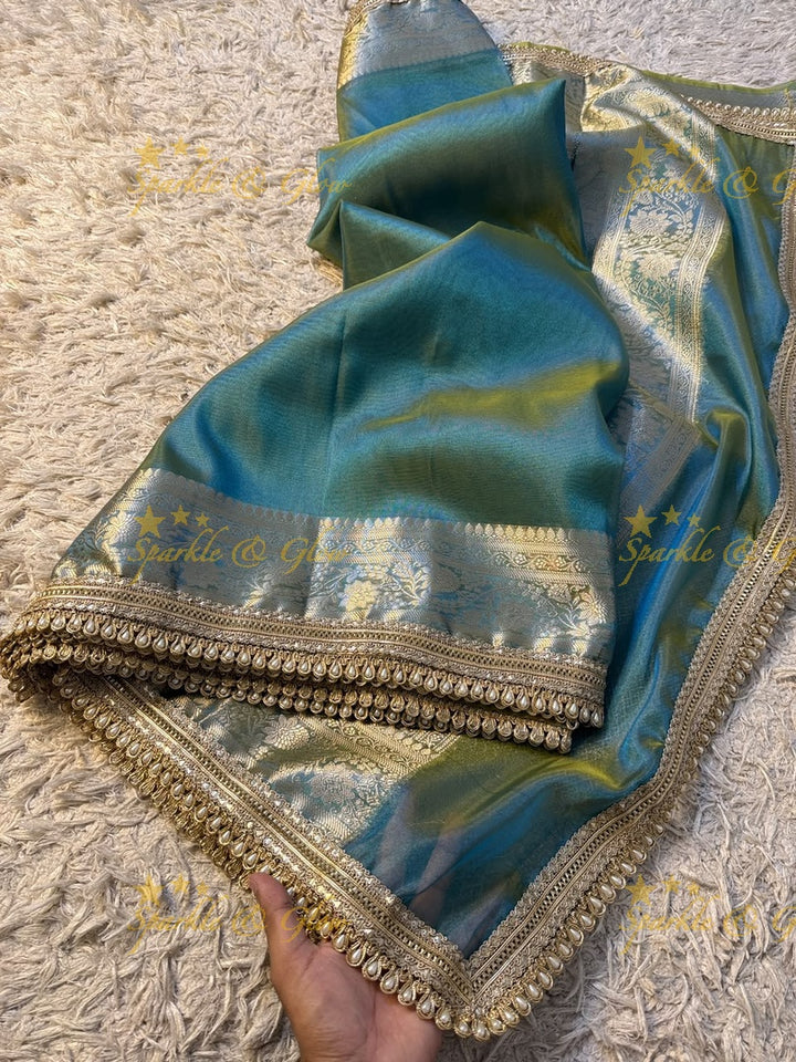 Exquisite Banarasi Tissue Zari Saree for Weddings