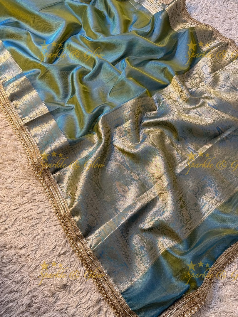 Exquisite Banarasi Tissue Zari Saree for Weddings