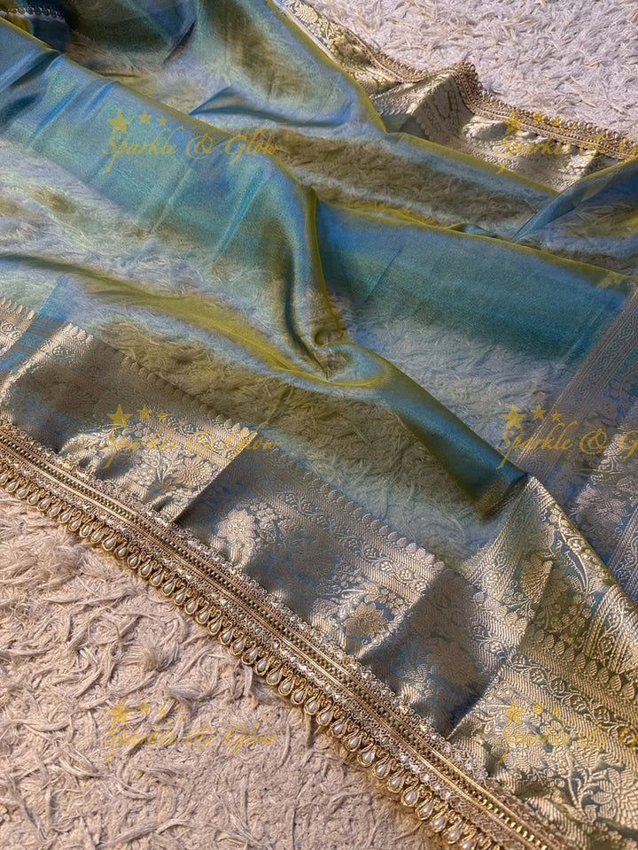 Exquisite Banarasi Tissue Zari Saree for Weddings