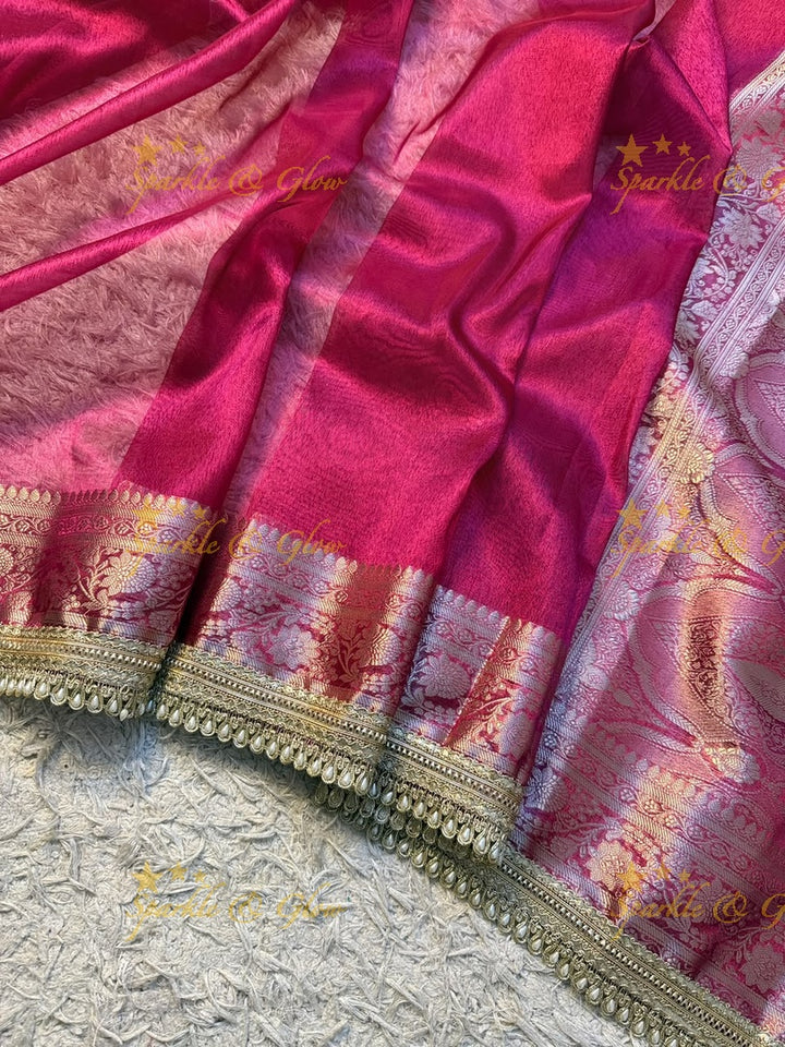 Exquisite Banarasi Tissue Zari Saree for Weddings