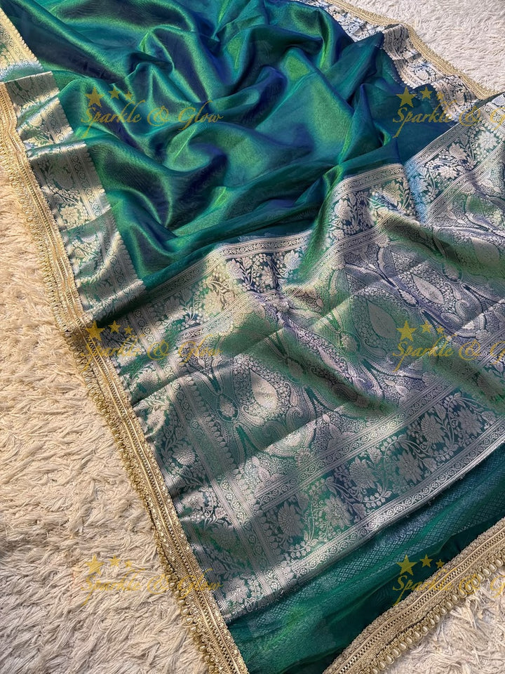 Exquisite Banarasi Tissue Zari Saree for Weddings