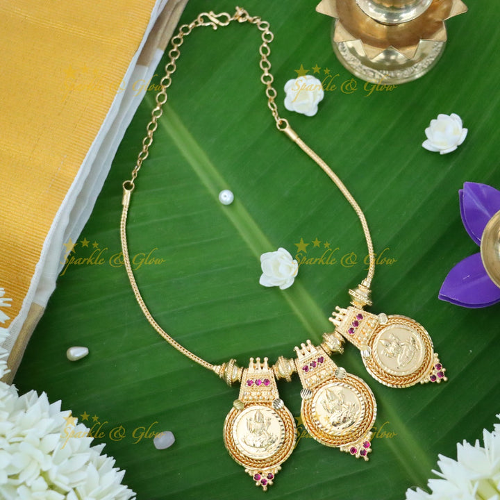 Stunning Gold Temple Necklace for Festive Celebrations