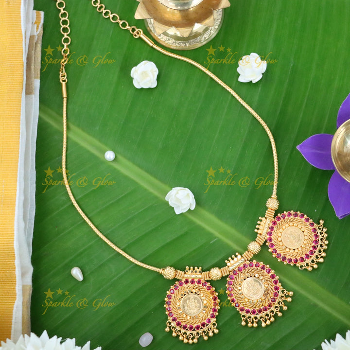 Kerala Coin Necklace - Traditional Elegance Redefined