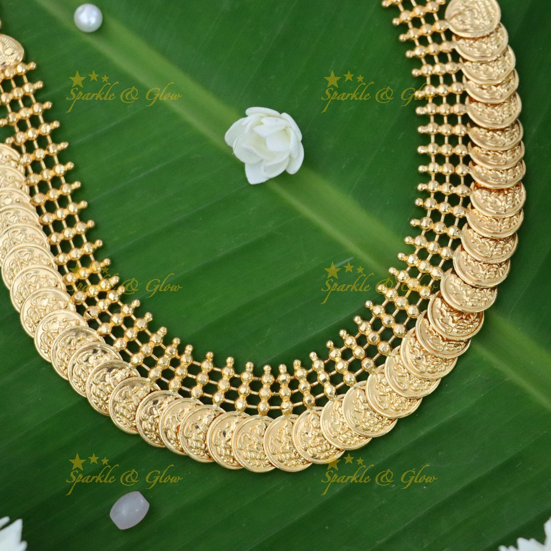 Kerala Gold Coin Necklace for Weddings - Premium Jewelry