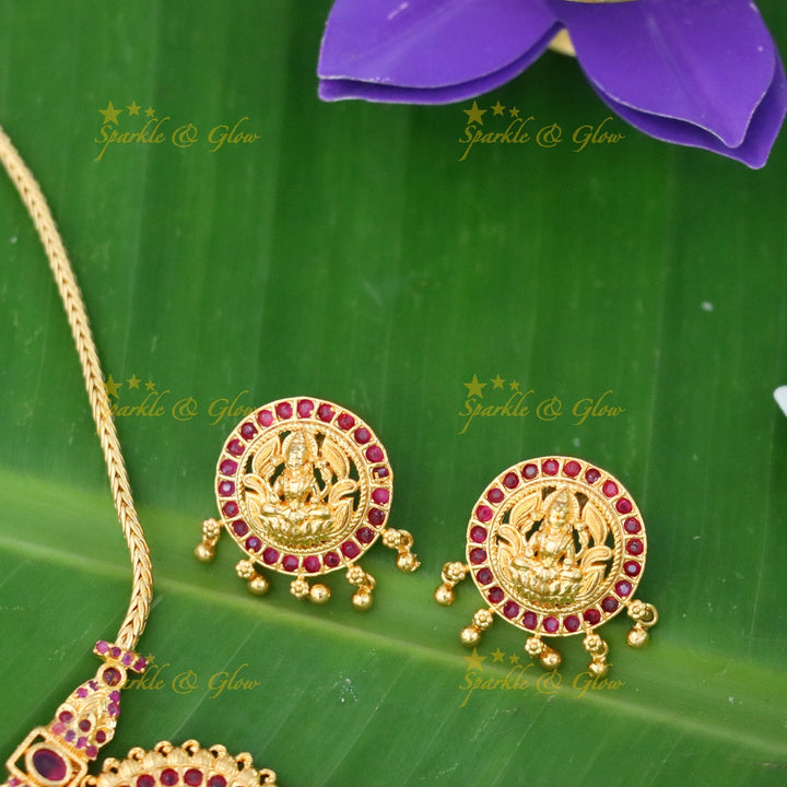 Kerala Temple Jewellery Set - Traditional Elegance