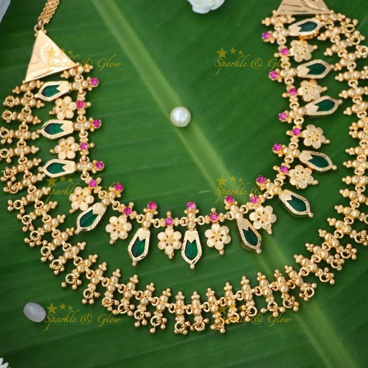 Kerala Gold Necklace - Elegant Imitation Jewelry