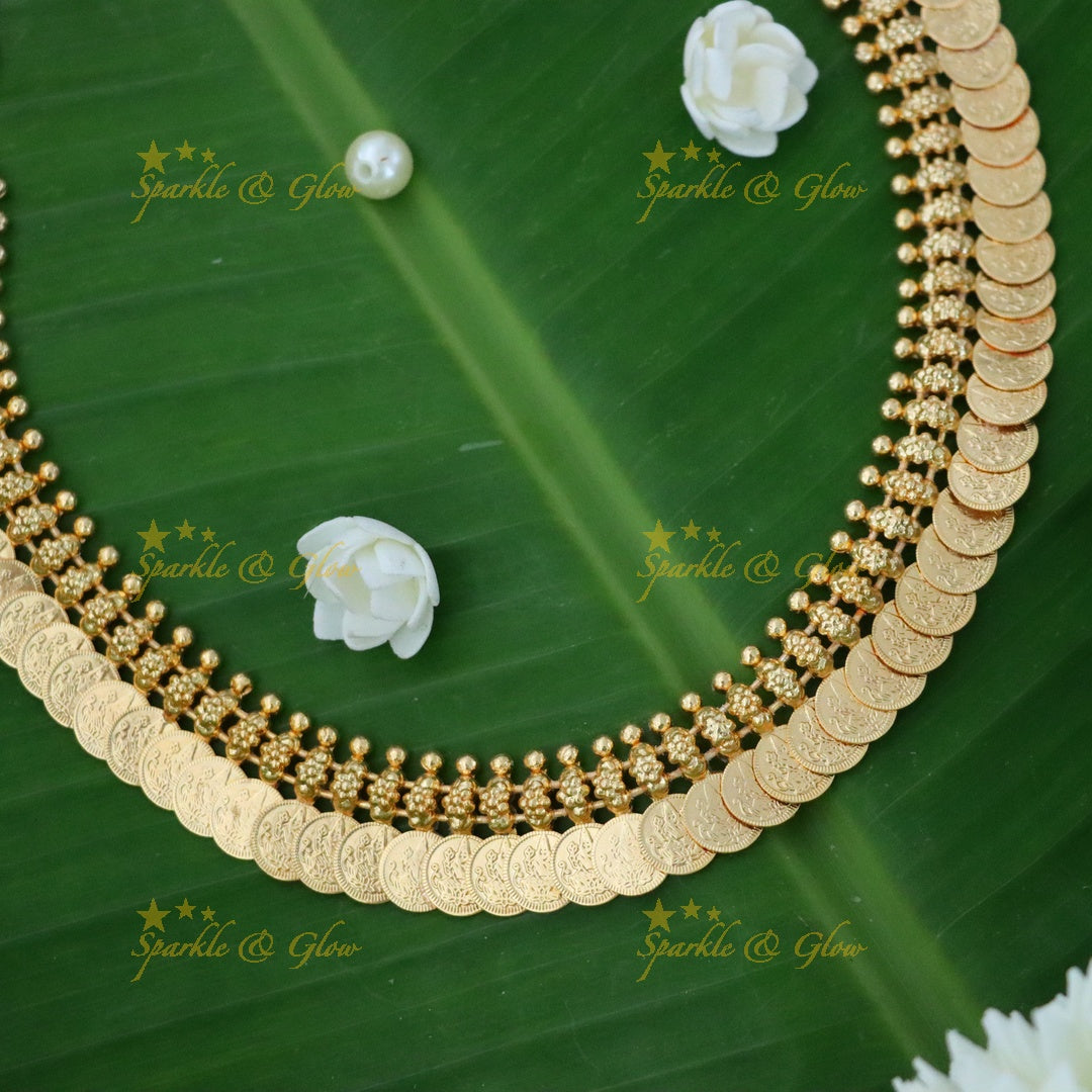 Exquisite Gold Coin Necklace for Weddings & Festivals