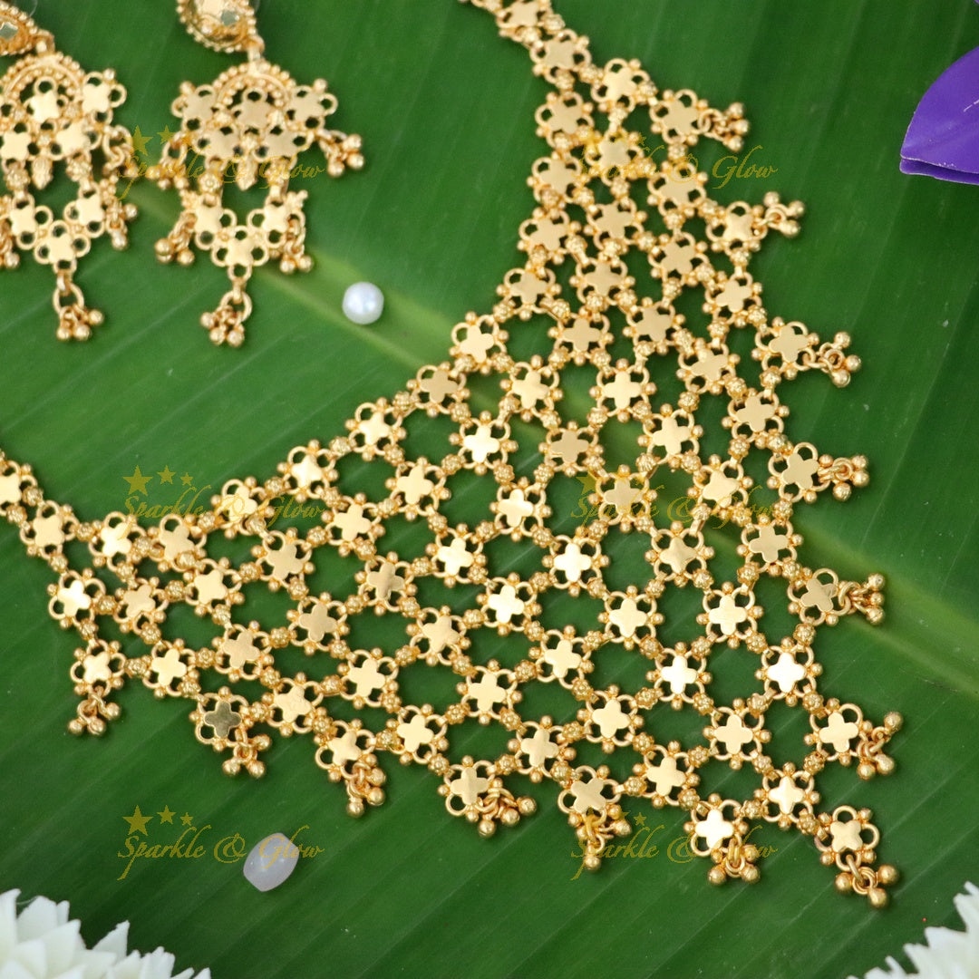 Kerala Gold Imitation Necklace - Festive & Elegant