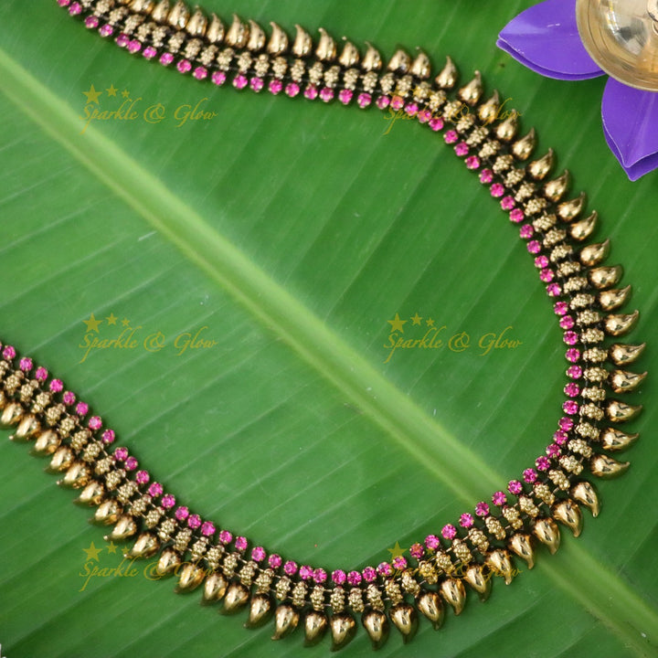 Kerala Gold Wedding Necklace - Elegant Indian Bridal Piece