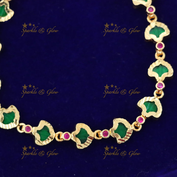 Elegant Kerala-Inspired Gold Plated Bracelet