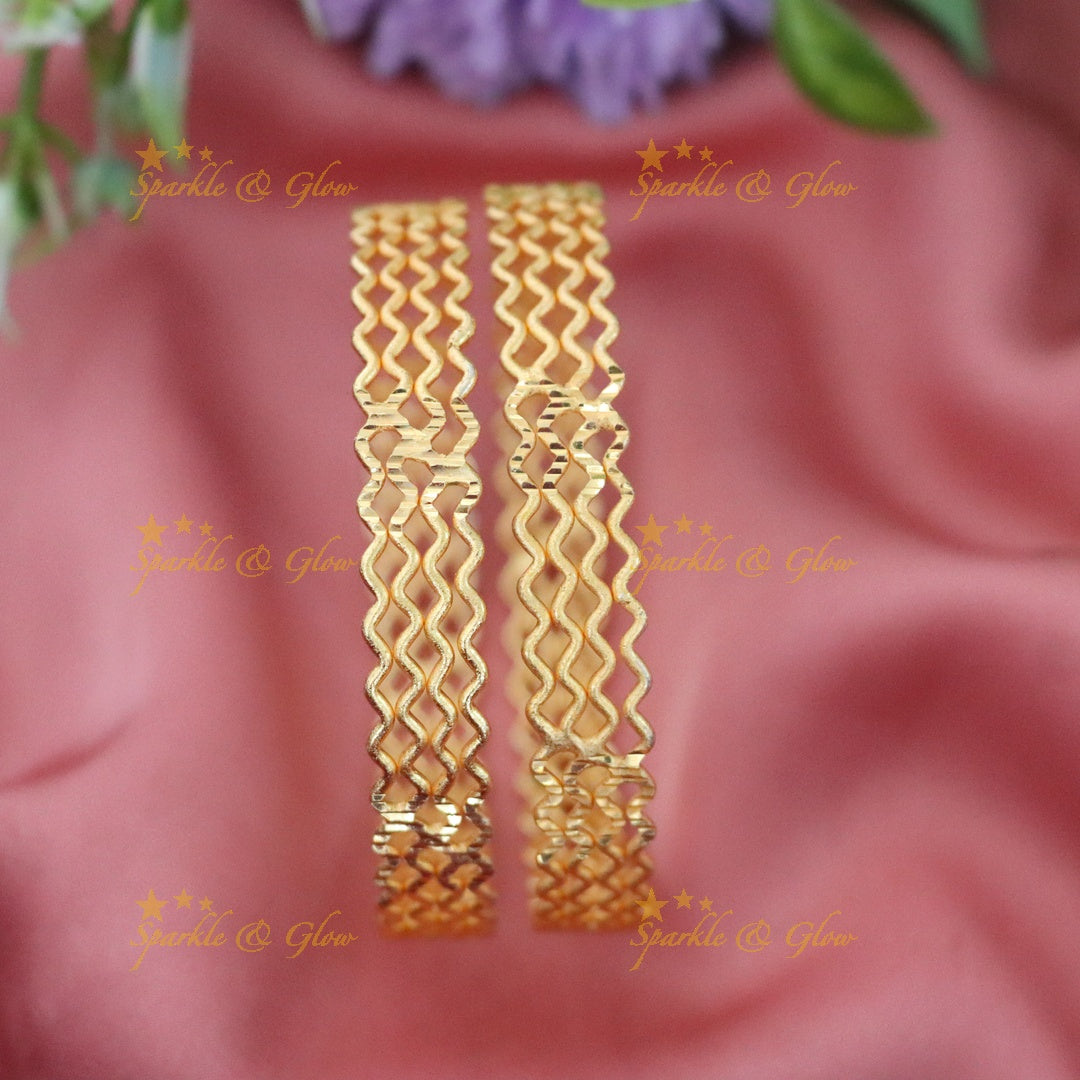 Exquisite Gold-Plated Kerala Bangles for Royal Weddings