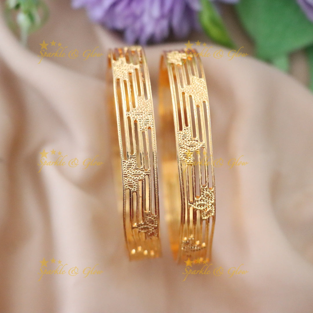 Elegant Kerala Gold Bangles for Festive Weddings