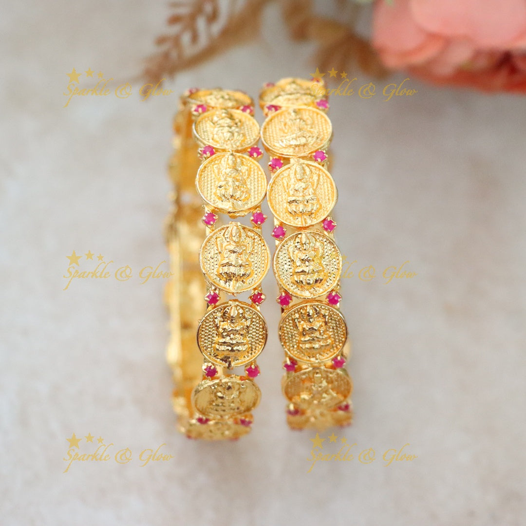 Elegant Gold Coin Bangles for Weddings & Festivals