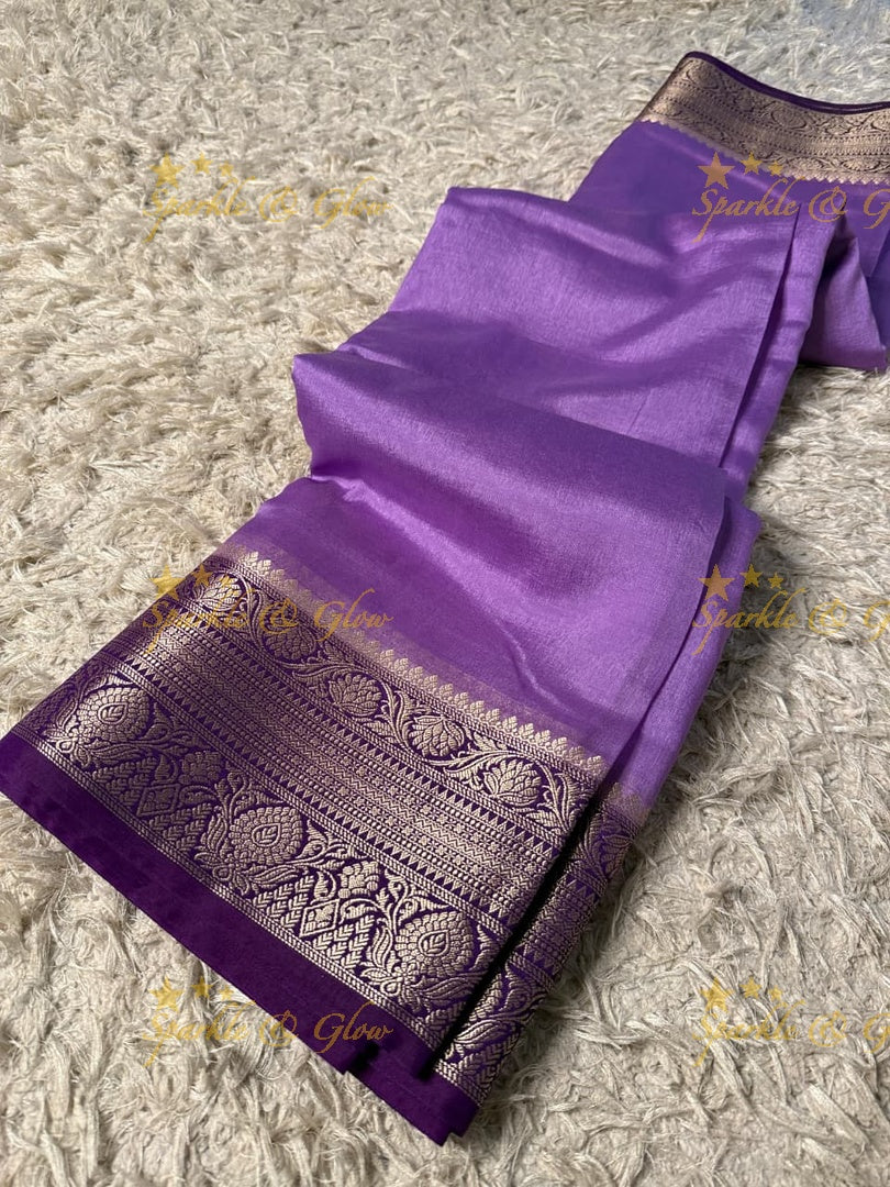 Luxurious Banarasi Zari Tissue Organza Saree for Weddings