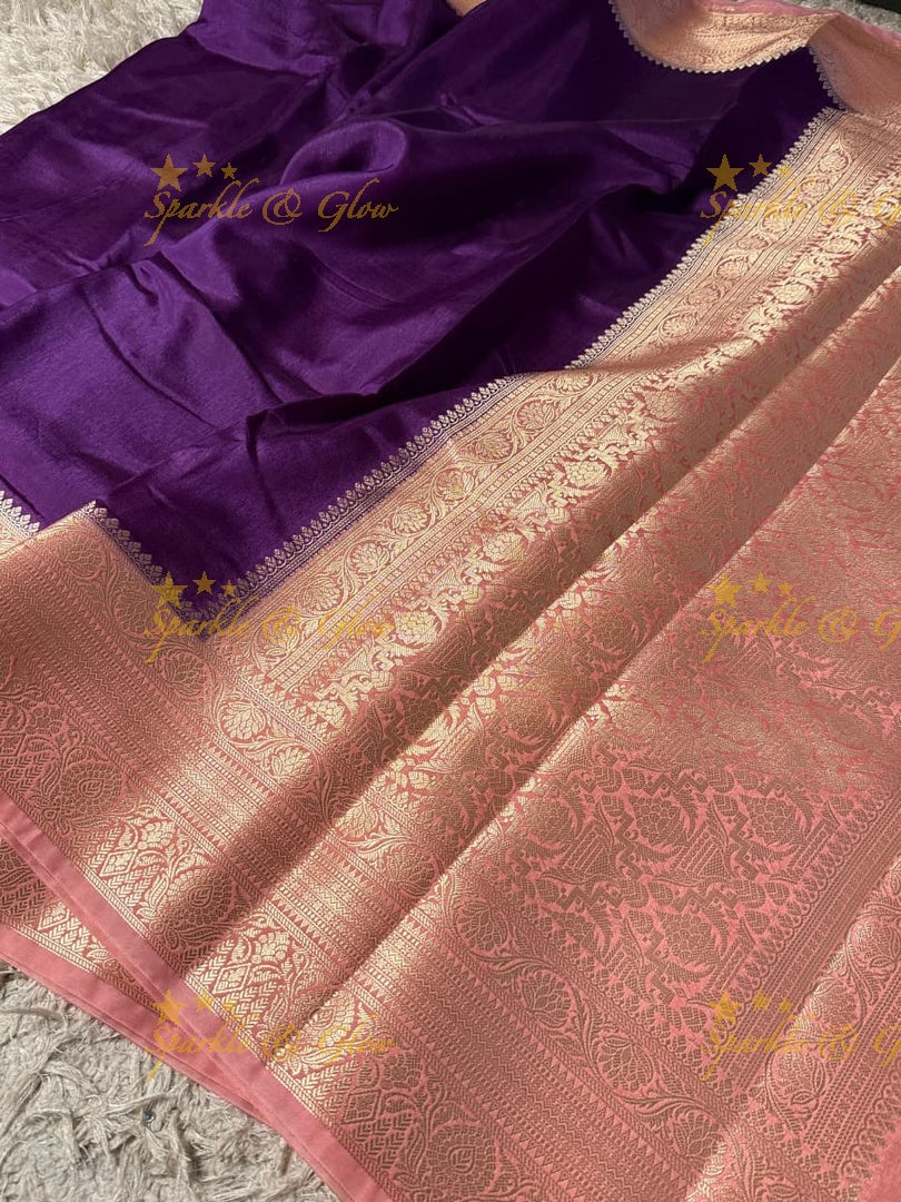 Luxurious Banarasi Zari Tissue Organza Saree for Weddings