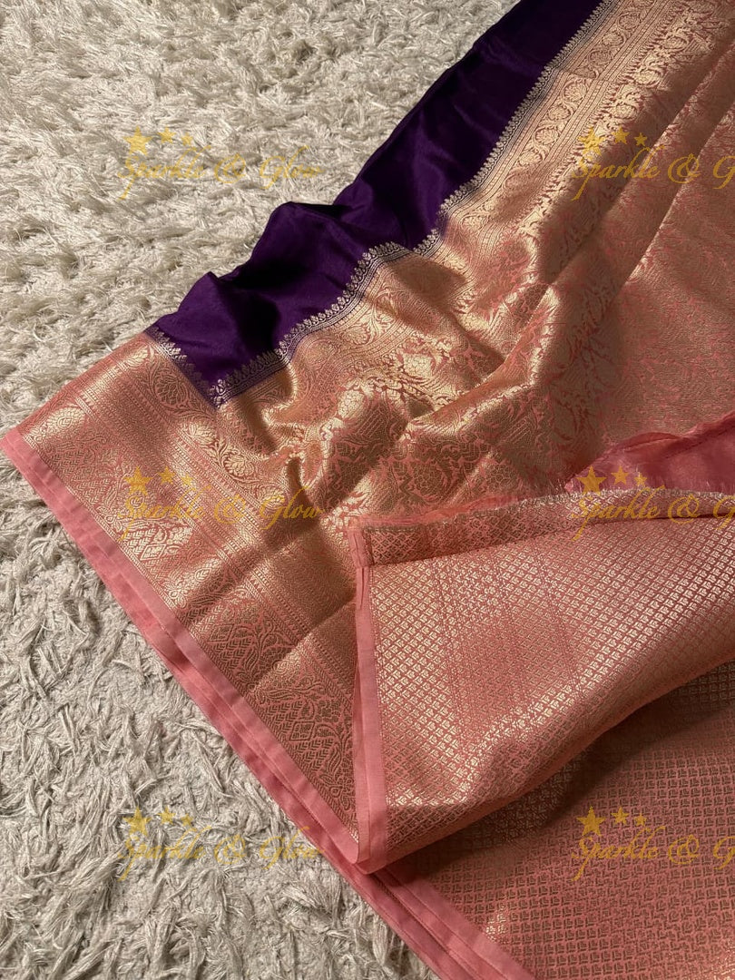 Luxurious Banarasi Zari Tissue Organza Saree for Weddings