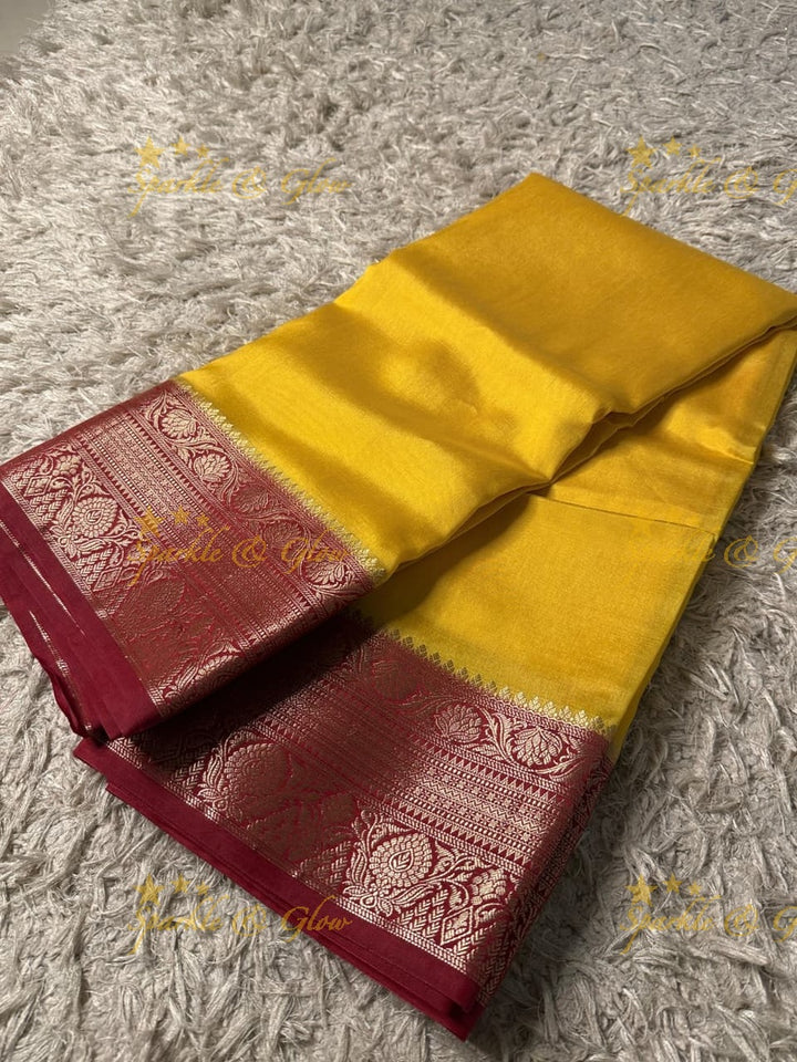 Luxurious Banarasi Zari Tissue Organza Saree for Weddings