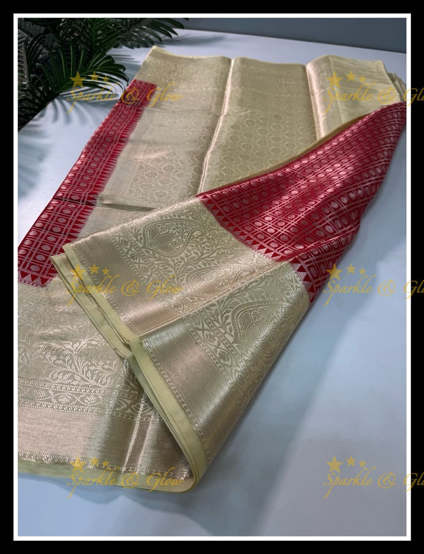 Elegant Banarasi Saree in Tissue Organza - New Arrival