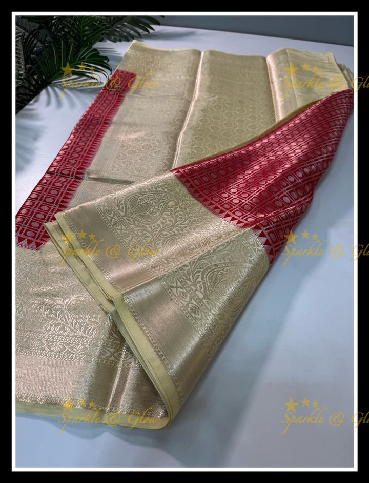 Elegant Banarasi Saree in Tissue Organza - New Arrival