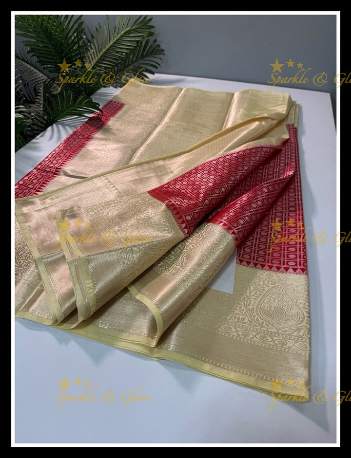 Elegant Banarasi Saree in Tissue Organza - New Arrival