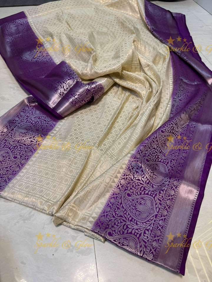 Elegant Banarasi Saree in Tissue Organza - New Arrival