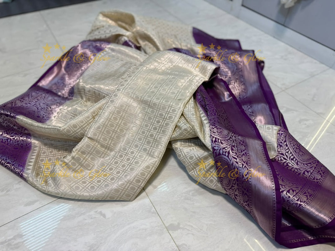 Elegant Banarasi Saree in Tissue Organza - New Arrival