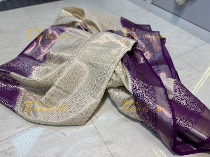 Elegant Banarasi Saree in Tissue Organza - New Arrival