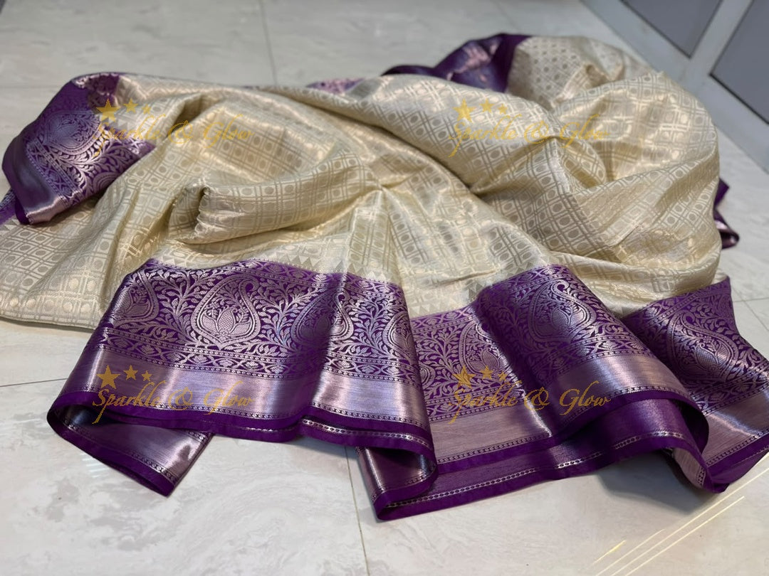 Elegant Banarasi Saree in Tissue Organza - New Arrival