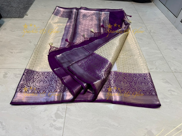 Elegant Banarasi Saree in Tissue Organza - New Arrival