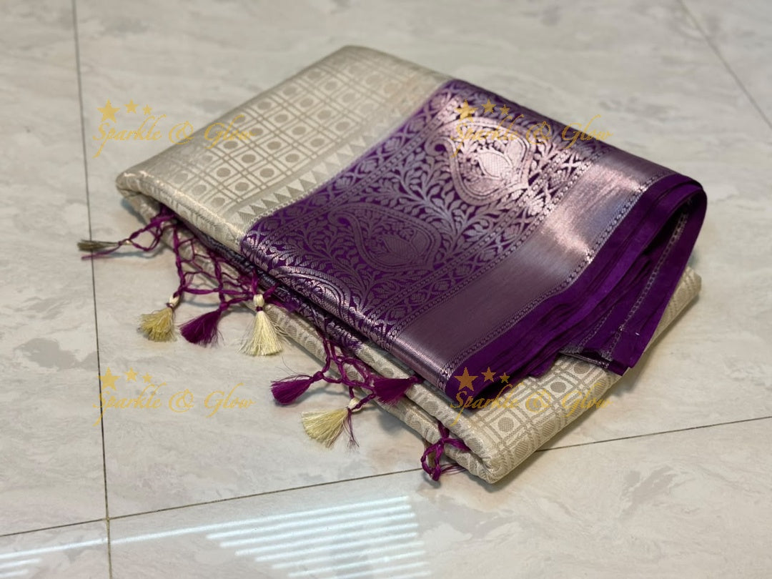 Elegant Banarasi Saree in Tissue Organza - New Arrival