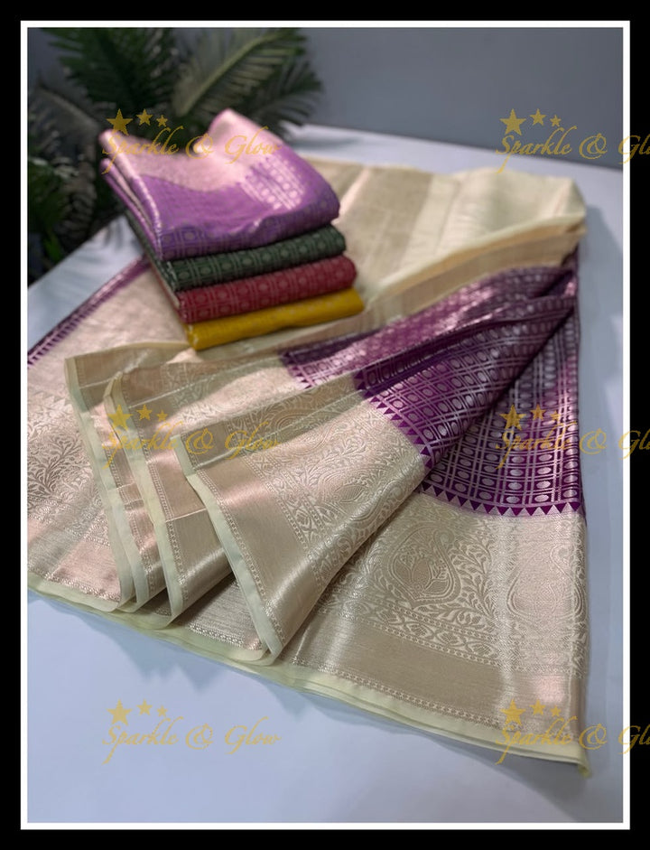 Elegant Banarasi Saree in Tissue Organza - New Arrival