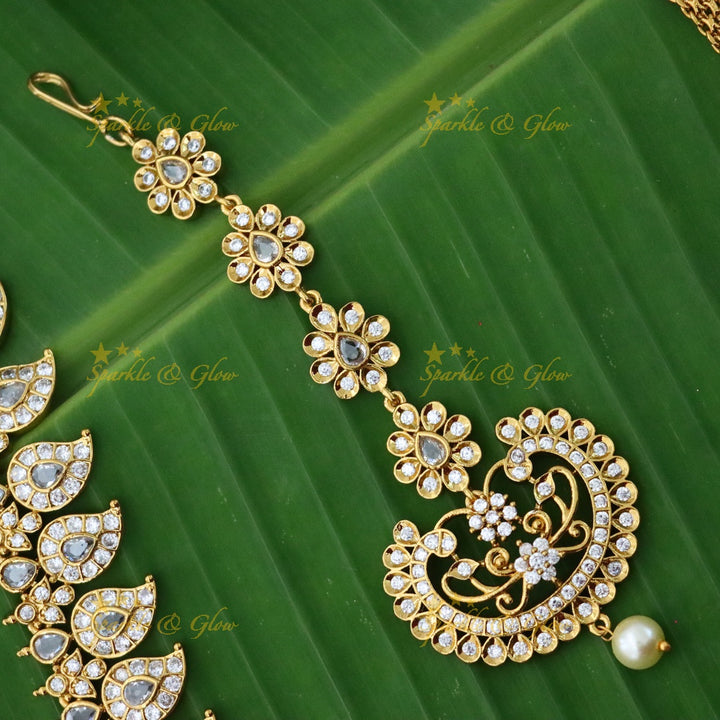 Bridal Jewellery Set With Maang Tikka,Earrings