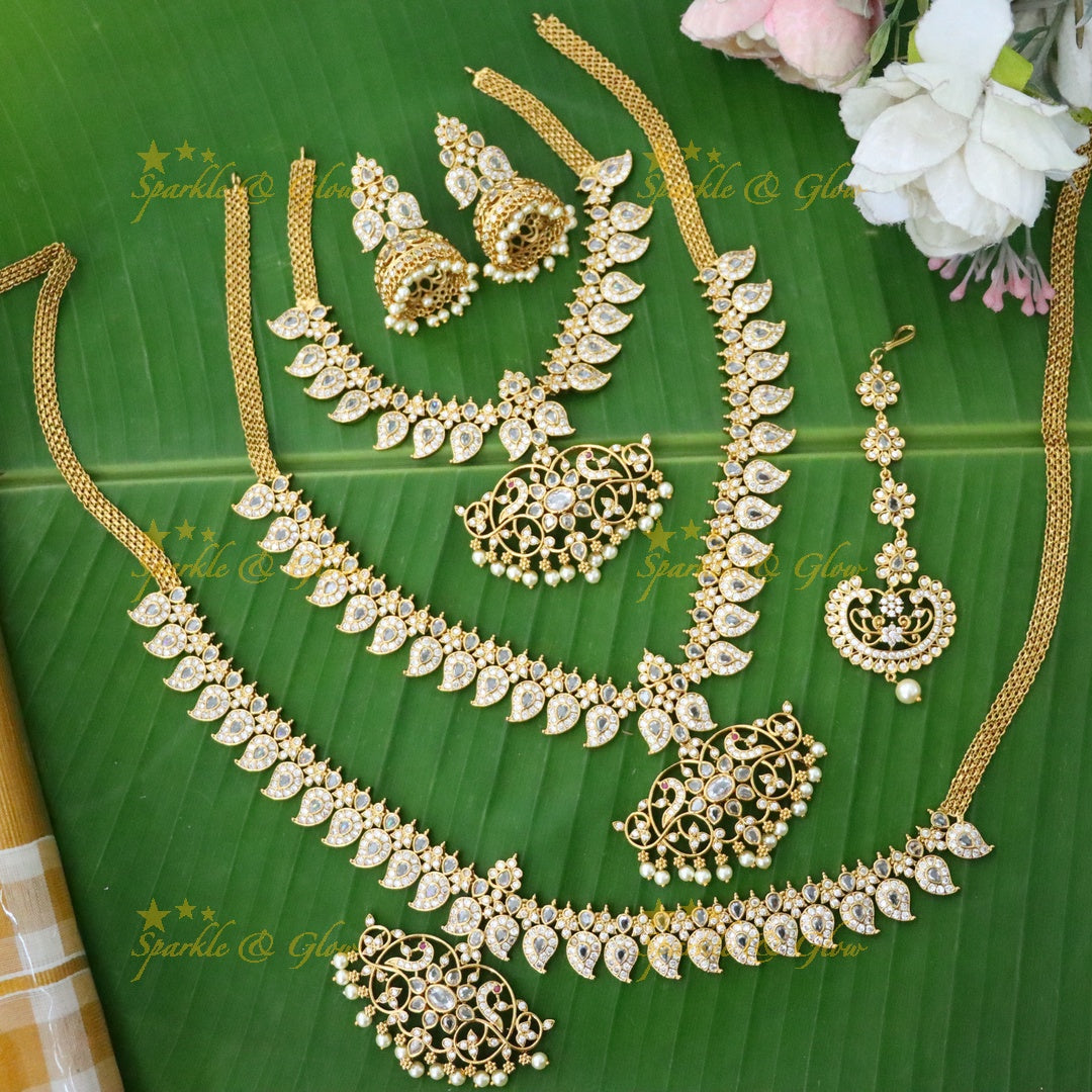 Bridal Jewellery Set With Maang Tikka,Earrings