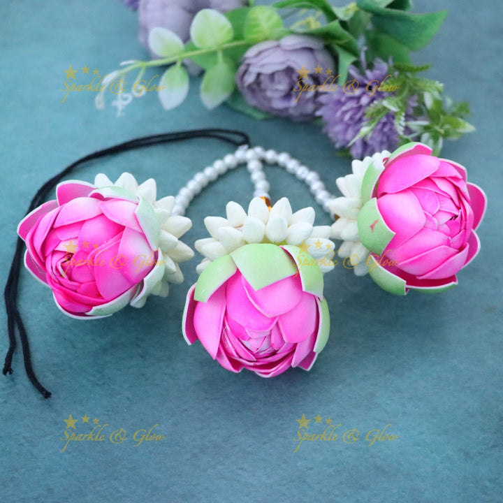 Exquisite Lotus Hair Ties for Weddings and Festivals