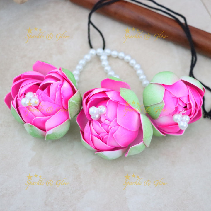 Exquisite Lotus Blossom Hair Accessories - Sparkle & Glow