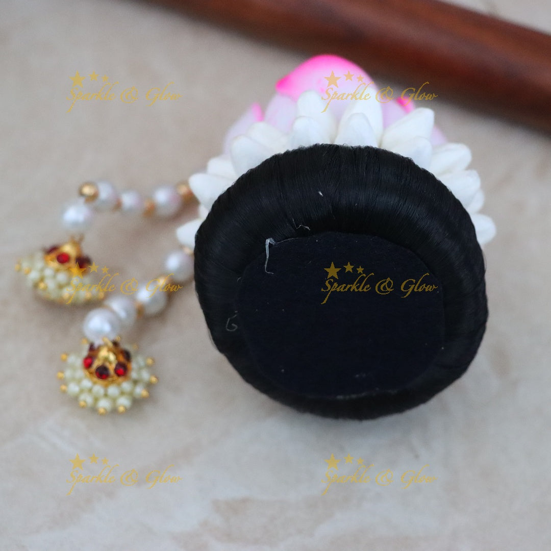 Elegant Lotus Kondai Hair Accessory for Weddings & Festivals