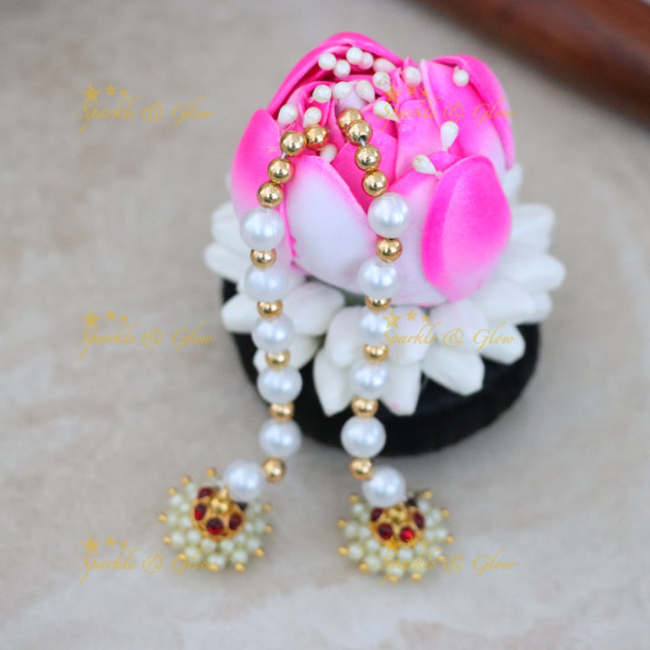 Elegant Lotus Kondai Hair Accessory for Weddings & Festivals