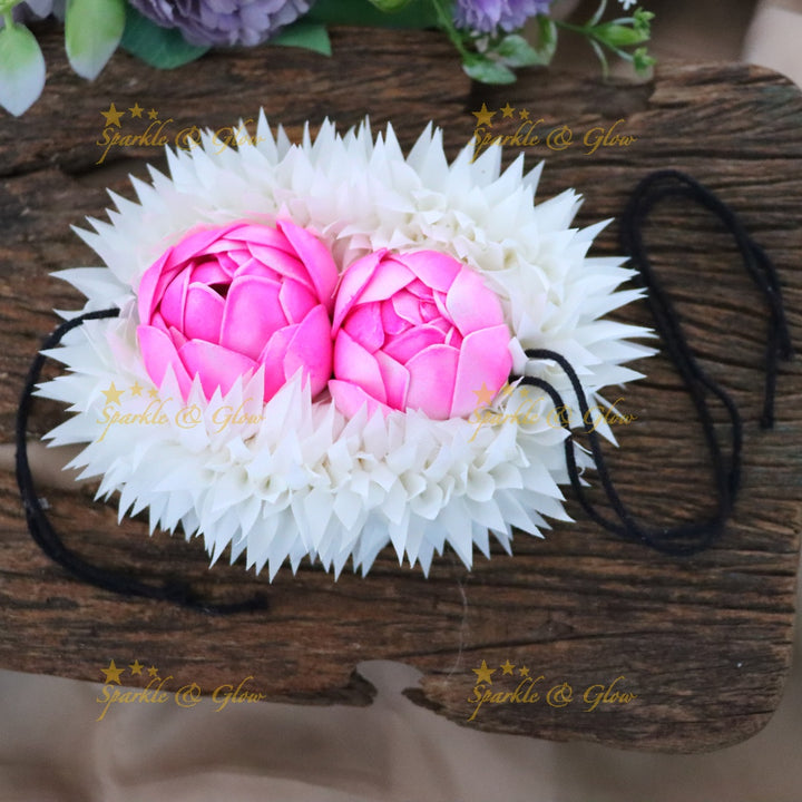 Elegant Lotus Hair Accessories for Weddings & Festivals