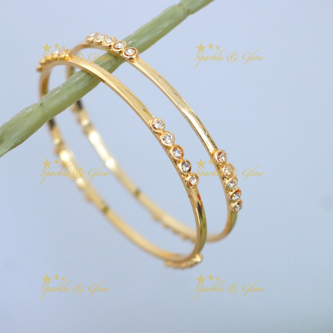 Exquisite Gold-Plated Bangles for Special Occasions
