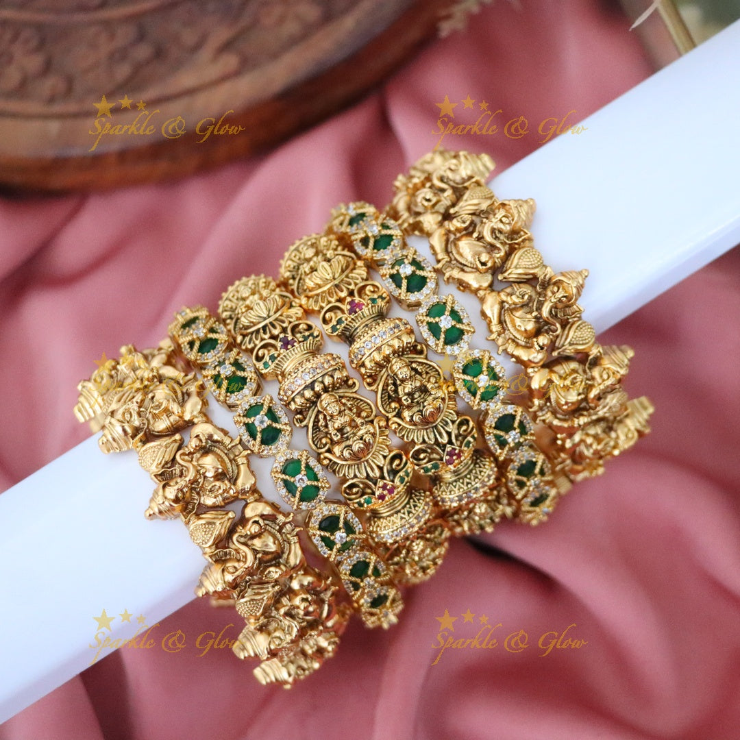 Elegant Gold-Plated Bridal Bangles for Special Occasions