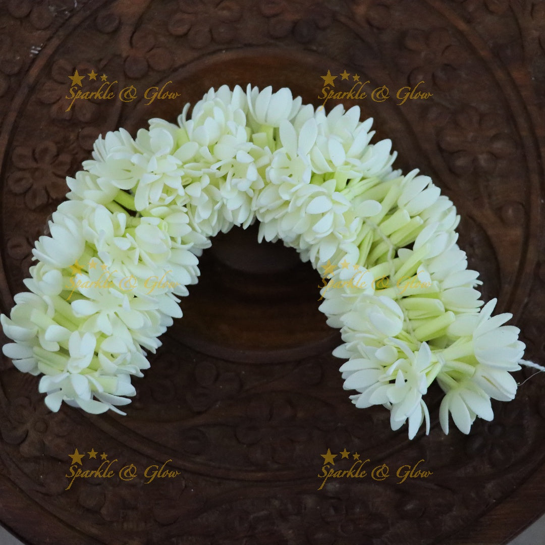 Elegant Jasmine-Inspired Gajra for Festive Hairdos