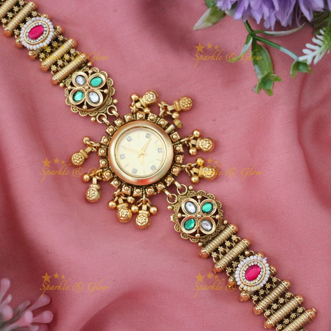 Exquisite Gold Bracelet Watch for Weddings | Sparkle & Glow
