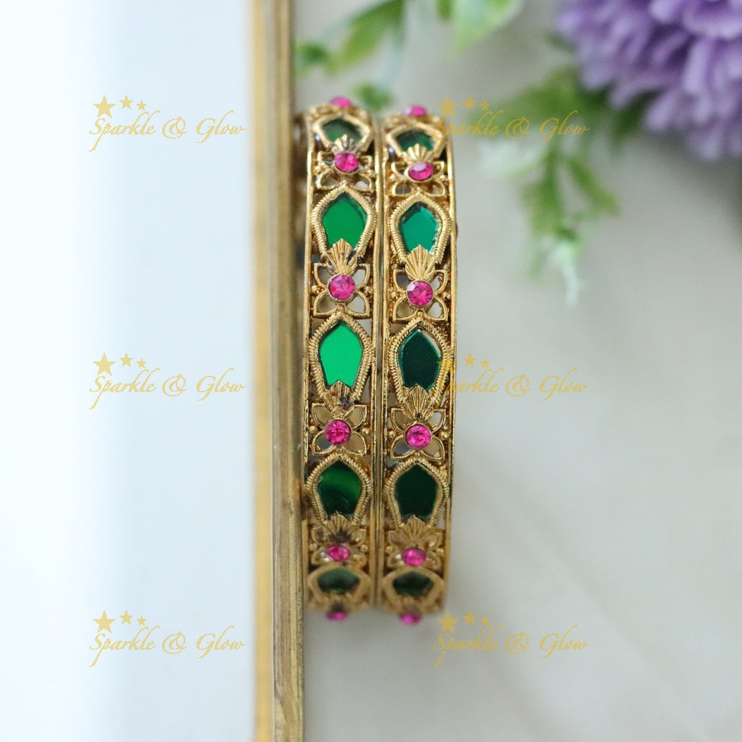 Kerala Gold-Toned Bangles for Celebrations | Sparkle & Glow