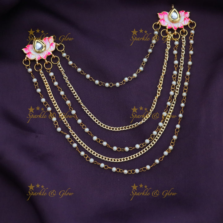 Stunning Pearl & Kundan Bridal Hair Accessory
